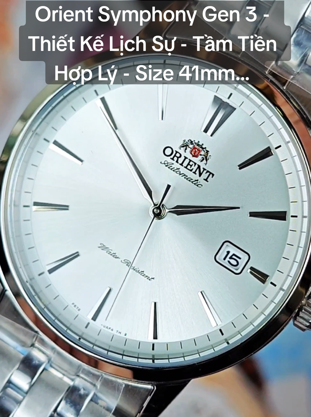 Đồng Hồ Orient Symphony Gen 3 - Lịch Sự, Tầm Tiền Hợp Lý, Size 41mm.  #donghoorientchinhhang #chuongdonghodaopho #chuongdonghojapan #orient #orientsymphonygen3 