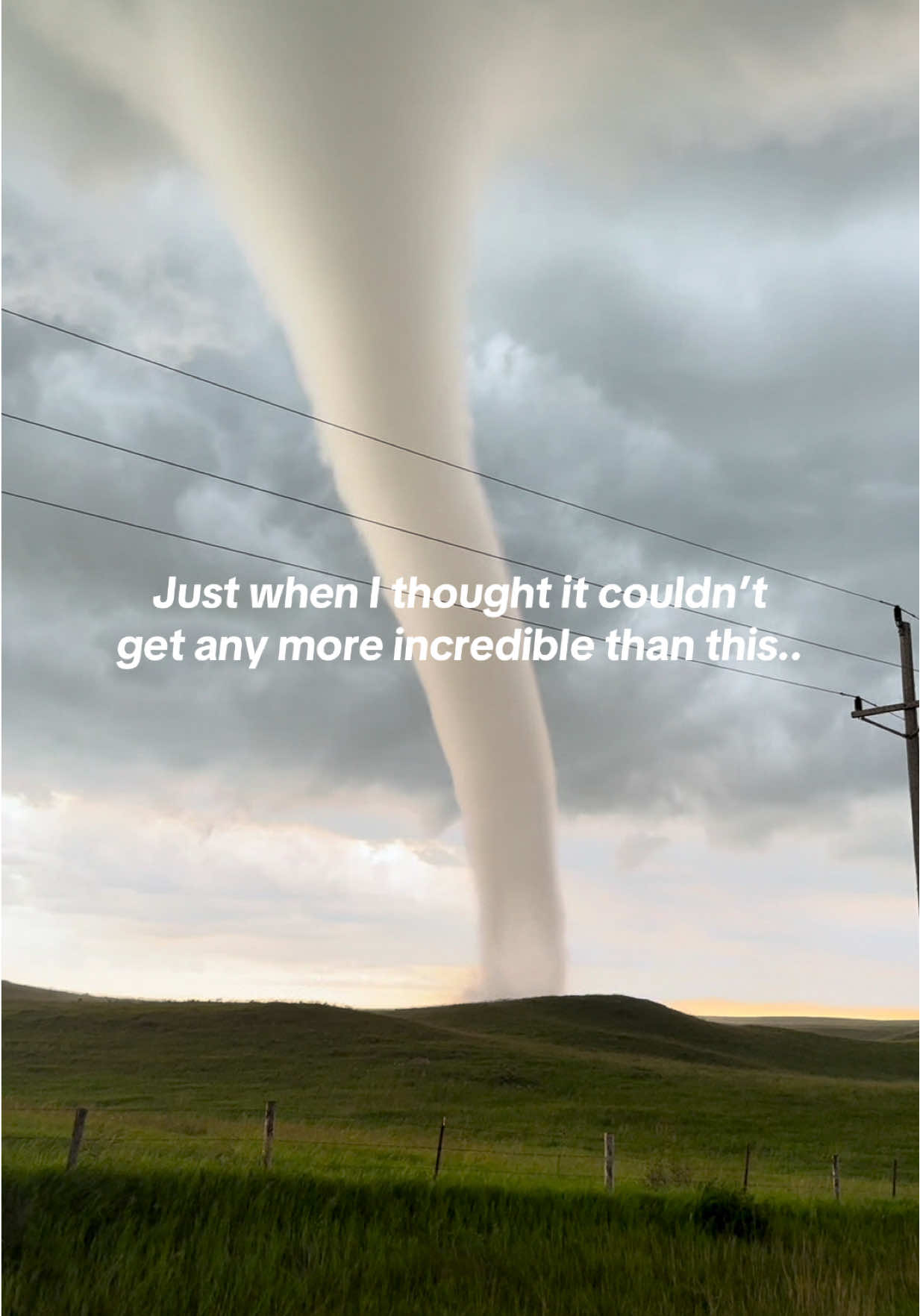 have you ever seen a tornado move like this before?  🌪️📍 Seen near Clear Lake, SD #tornado #stormchaser 