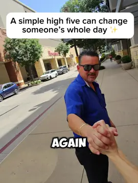 Handing out high fives to random strangers! ❤️