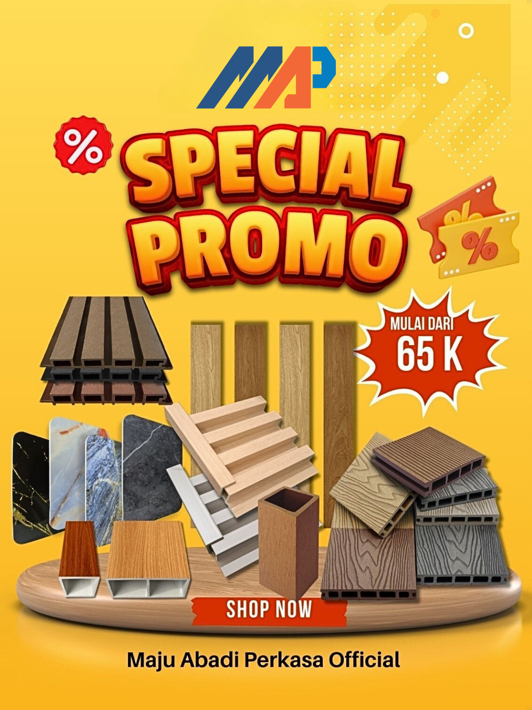Ica kali mampir ke Maju Abadi Perkasa… #MAPIndonesia #MAPOfficial #MAPBekasi #InteriorRumah #PVCFoamBoard #WallpanelMAP #DeckingMAP #DistributorInterior #RenovasiRumah #BangunRumah #FYP #KontenLucu