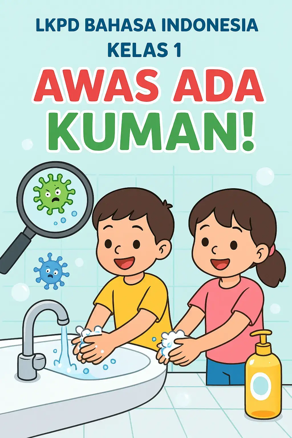 LKPD BAHASA INDONESIA KELAS 1 BAB 3, AWAS ADA KUMAN #fypage #fypシ゚viral🖤tiktok #fy #fyppppppppppppppppppppppp #lkpd 