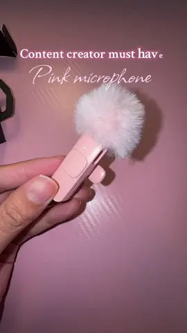 If you want better sound quality, you definitely need this! #pinkmicrophone #viral #contentcreator 