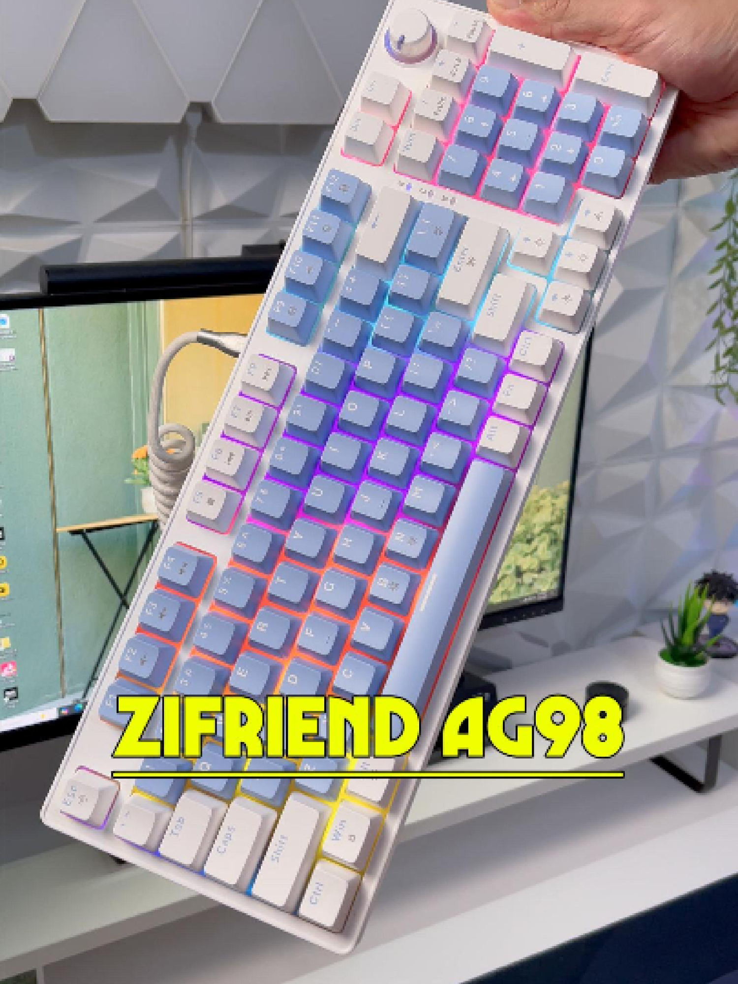 Zifriend AG98 chiếc phím cơ giá rẻ cho anh em học sinh sinh viên #banphimco #phimcogiare #zifriendag98 #chungbisetup #tiktoktech #muataitiktokshop