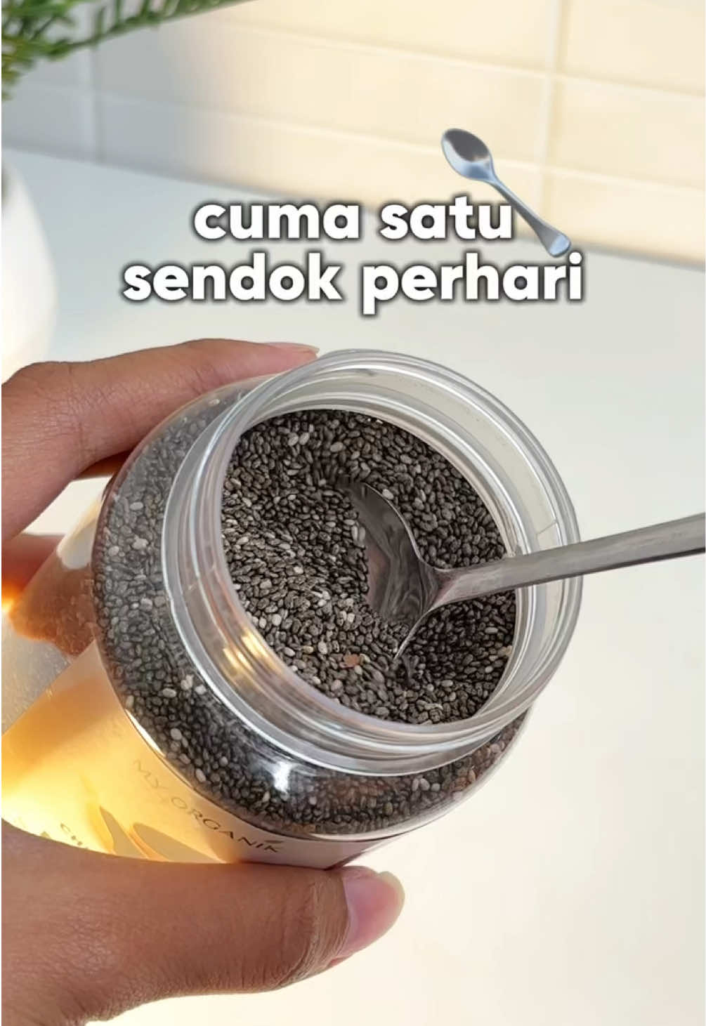 satu sendok perhari, bantu cukupi sehat harian!😱 #myorganikofficial #myorganik #chiaseed #chiaseeds #serat #seratharian #chiaseedmyorganik 