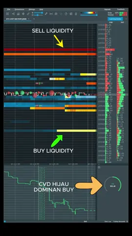 Baca Bookmap se simple ini. #trade #forex 