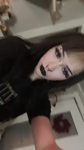 i took my bridge piercing out today 😔 here’s tribute  🪦 #fypシ #alternative #goth #piercing 