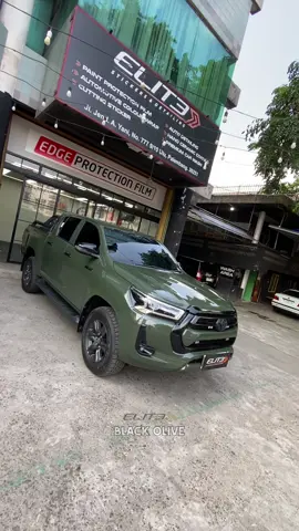 Hilux Black Olive 🚀🚀🚀 #infopalembang #stickerwrap #hilux4x4 