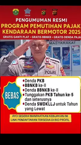 PEMUTIHAN PAJAK KENDARAAN 2025 AYO JANGAN LEWATKAN KESEMPATAN INI! #pemutihanpajakkendaraanbermotor #pemutihanpajakkendaraan2025 #samsat #bapenda #samsatindonesia 