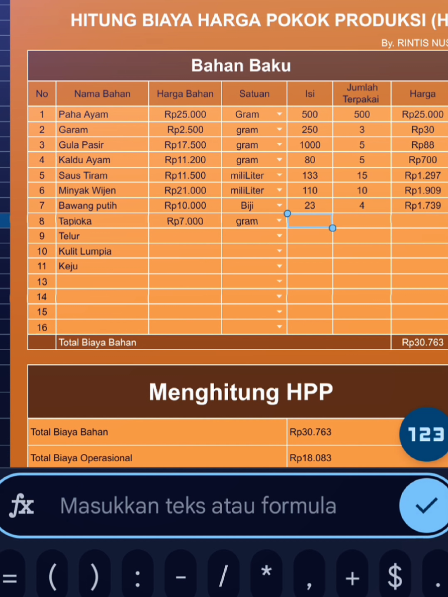 sekecil apapun usahamu, perhitungan HPP sangat penting jika usahamu tidak ingin rugi di kemudian hari #hpp #hitunghpp #pebisnissukses #tipsbisnis #bisnispemula 