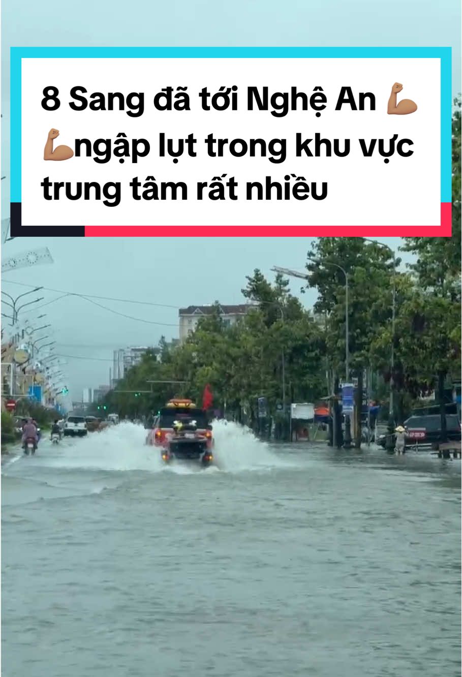 8 Sang đã tới Nghệ An 💪🏽💪🏽ngập lụt trong khu vực trung tâm rất nhiều #8sang #8sangbds #sieubao #bao2025 #bualoi 