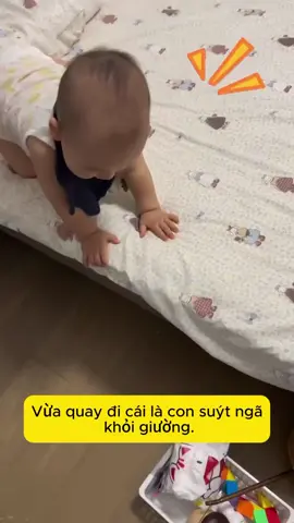👉 Chỉ quay lưng 1 giây thôi, con có thể ngã khỏi giường 😱Cha mẹ đừng lo, chỉ cần dạy bé “xoay người xuống giường” từ sớm, con sẽ tự bảo vệ mình an toàn. 💪👶Một kỹ năng nhỏ nhưng cứu con khỏi nhiều nguy hiểm lớn! ❤️ #MẹVàBé #NuôiConAnToàn #MẹoChămCon #KinhNghiệmLàmMẹ #mẹbỉmsữa 