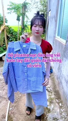Bộ pizama sọc đàn ông vải kate tay dài quần dài không có viền #shopdobangoai #dobotrungnien #dobomacnha #uoccodonmoingay #xuhuong 