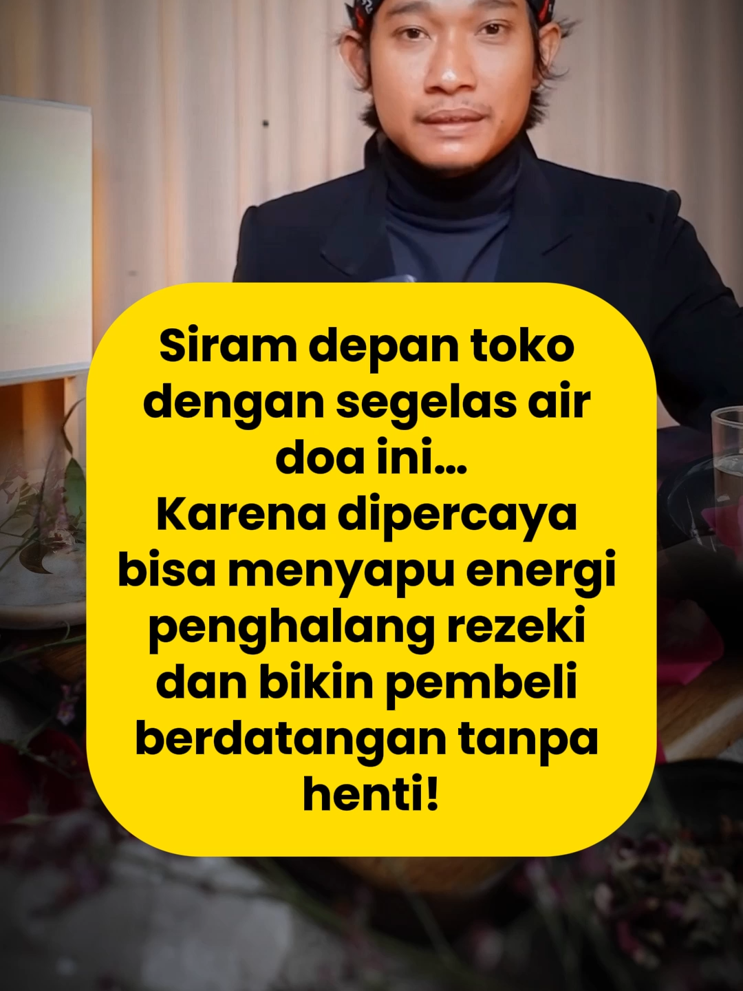 “Air doa untuk membuka rezeki ✨ Coba amalkan sebelum buka toko!