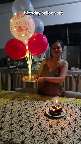 #ballonset #birthdayballoons #birthdayballoonset #balloonwithlights #12pcsballoonsetwithstand 