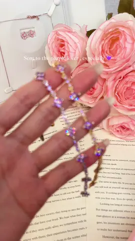 Purple Sakura Bracelet>>>✨💜🥹#fyp #trendingjewelry #matchingjewelry #vancleef #tiktokmademebuyit 