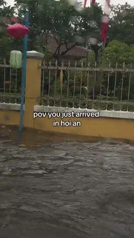 if you’re coming to hoi an tonight or tomorrow bring a snorkel u can thank me later xxx ps. my shoes are soggy ❤️ #vietnam #rainyseason #hoian #bualoi 