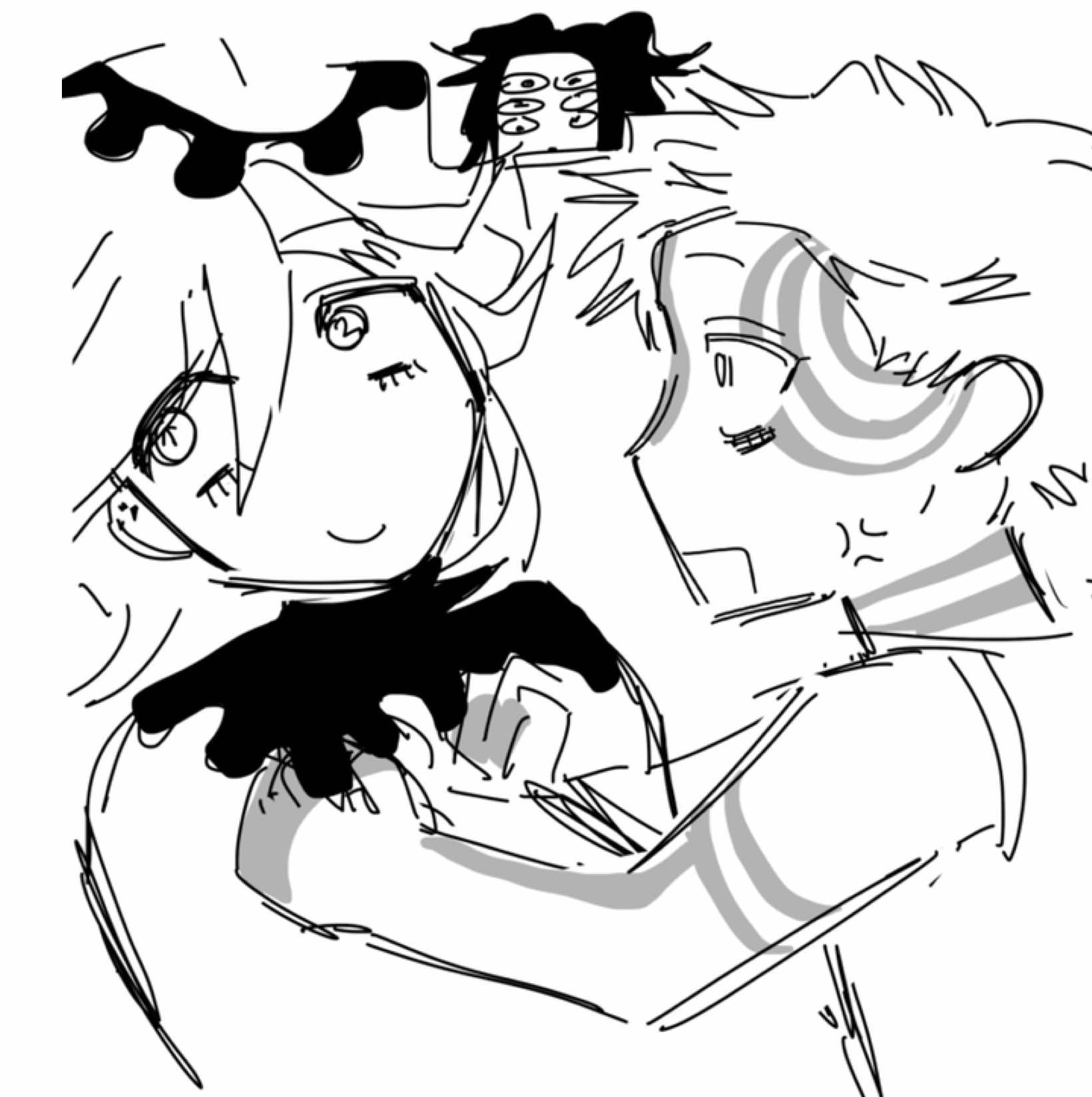 i know i got akuza’s markings wrong i can feel it … creds to @/areallyslowperson for the ideaaa #kny #demonslayer #douma #akaza #kokushibo 