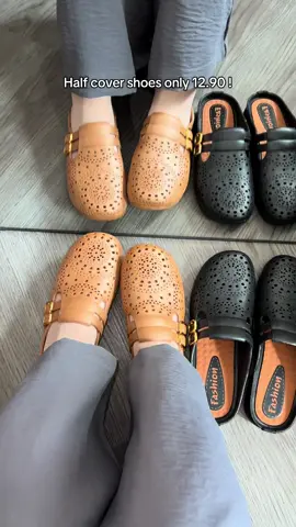 Kasut lembut selesa pakai ,material getah design cantikkk 😍 #koreanshoes #halfcovershoes #koreanstyle #loafers #sandalwanita