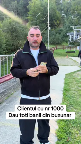 Toți banii din buzunar pentru clientul cu nr 1000 de azi de la Telescaun Pârtia Nemira ❤️🇷🇴 #slanicmoldova #pescobar 