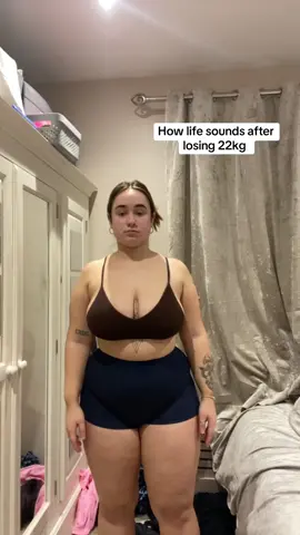 The feeling is unmatched ✨ #weightlossglowup #weightlossresults #fatlosswomen #bodydysmorphiacheck 