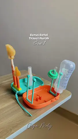 Nak basuh botol anak dkt rnr pun boleh dah lepas ni guna berus botol travel  6 in 1 ni 😍  #berusbotolbaby #berusbotoltravel #travelbottlebrush #travelbaby #berusbotolmurah 