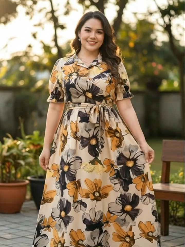 Click the yellow basket to check out🥰#TikTokMadeMeBuyIt #casualoutfits #dressrecommendation #casual #cms #bohemian #floraldress #plussizedress #plussize #plussizefashion #bohemianstyle