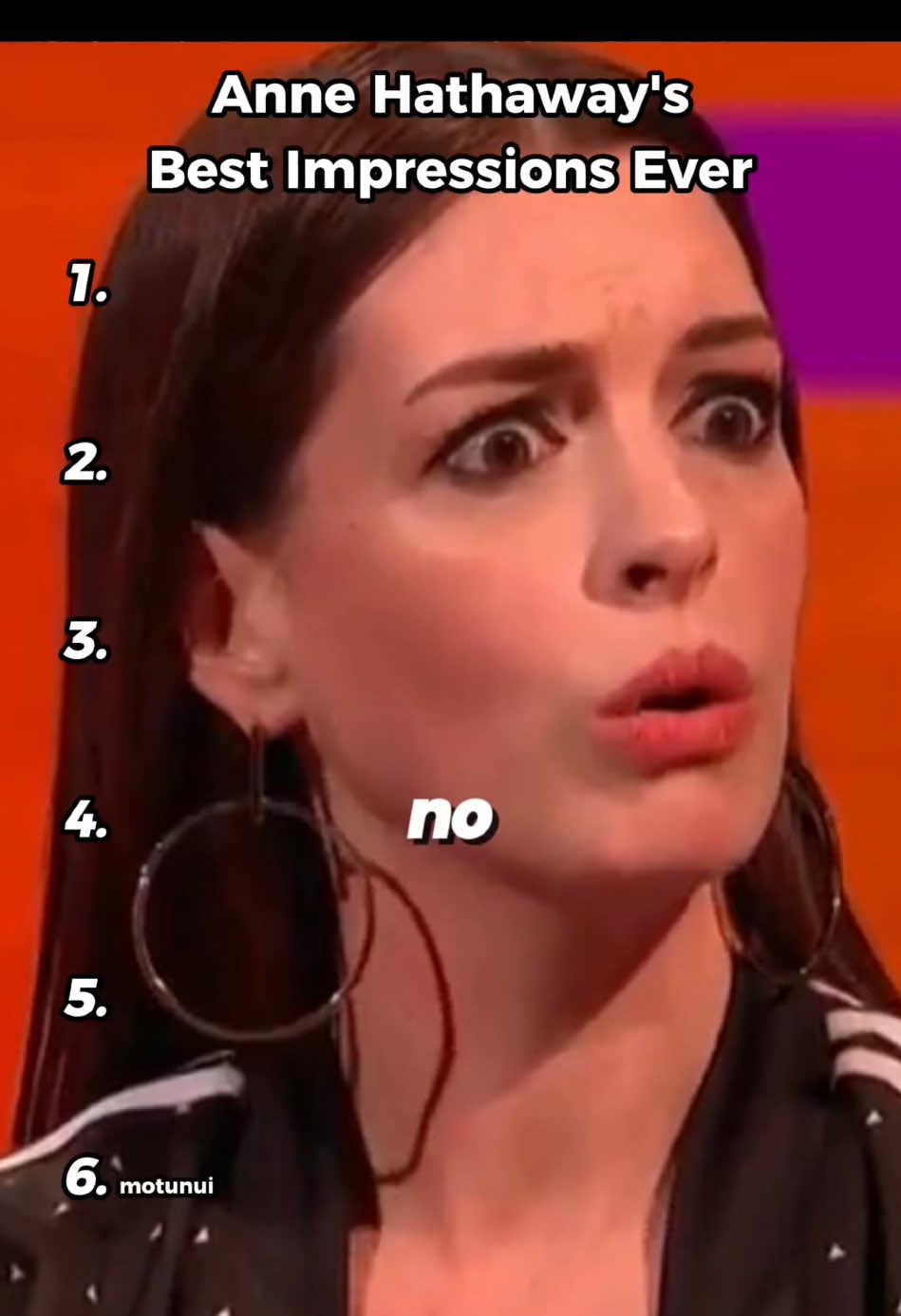 Anne Hathway's Impressions Are Next Level 💅 #celebrity #annehathway #impression #funny #viral #ranking 