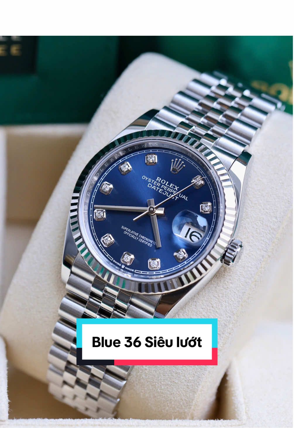 Đồng hồ Rolex Datejust 126234 Blue Size 36mm Fullbox 2020 #rolex #baoluxury #rolexthep #rolexdatejust #rolexblue 