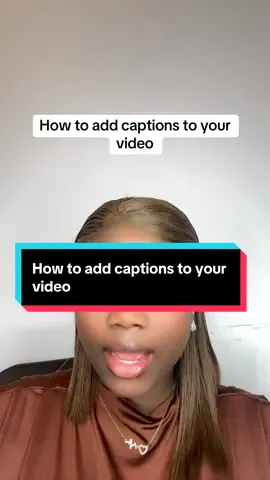 How to add captions to your video #tiktokbeginners #tiktoktips #creatortips #queenoftiktok 