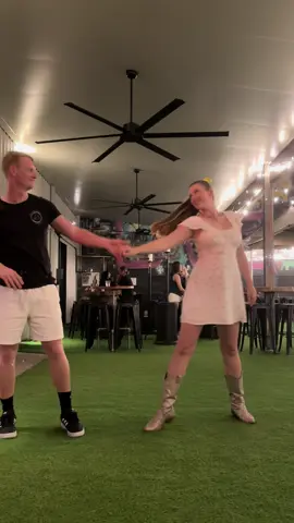 Do you even just turn a solo dance into a partner dance for fun? Same 😅 #linedancing #bootscootin #fun #Love #trending 