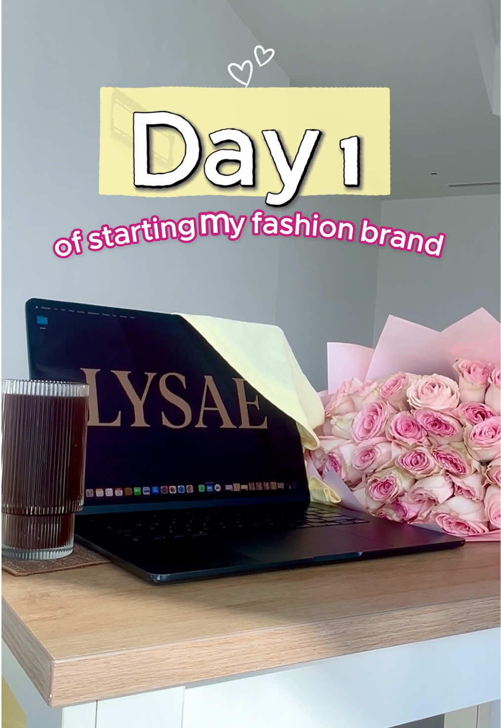 Starting Lysae today 💛 I’ve been dreaming about this forever, join me on this  journey!  #SmallBusiness  #founder #founderjourney #fashionbrand