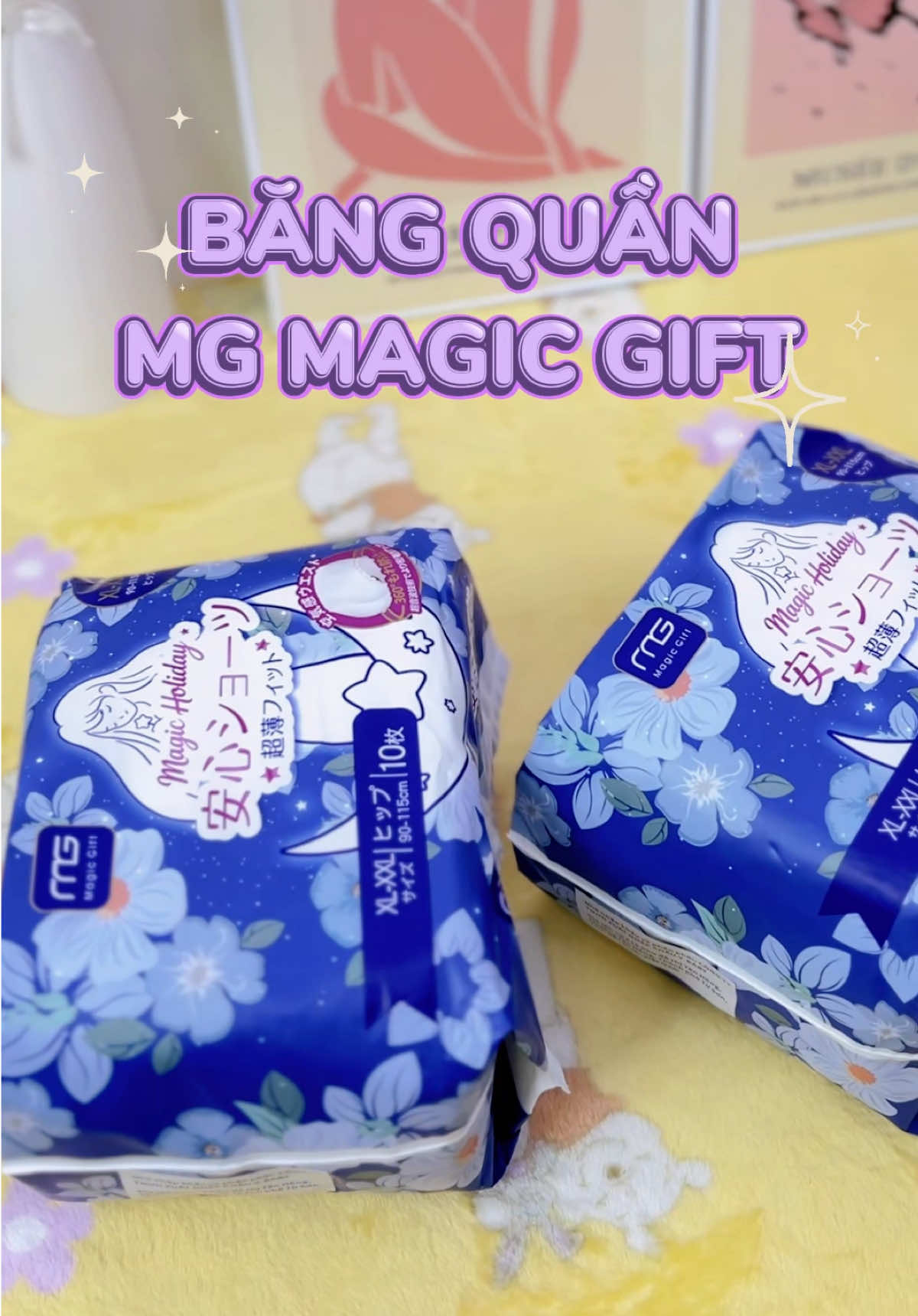 Băng quần vệ sinh MG MagicGift, nàng nào thử chưa ạ🤭 #MGMagicGift #bangvesinhdangquan #bangvesinh #chamsoccobe #bvsdangquan 