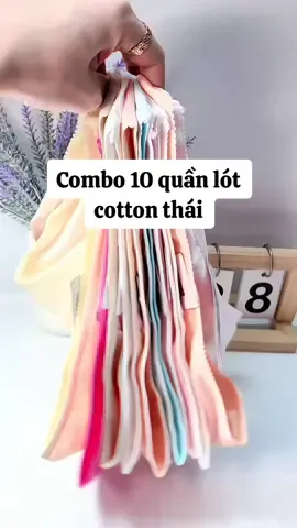 Combo 10 quần lót cotton thái co giãn tốt, mềm mại #quanlotsieure #quanlotcottonnu #quanlotcottonthai #comboquanlotnu #quanlotgiare 