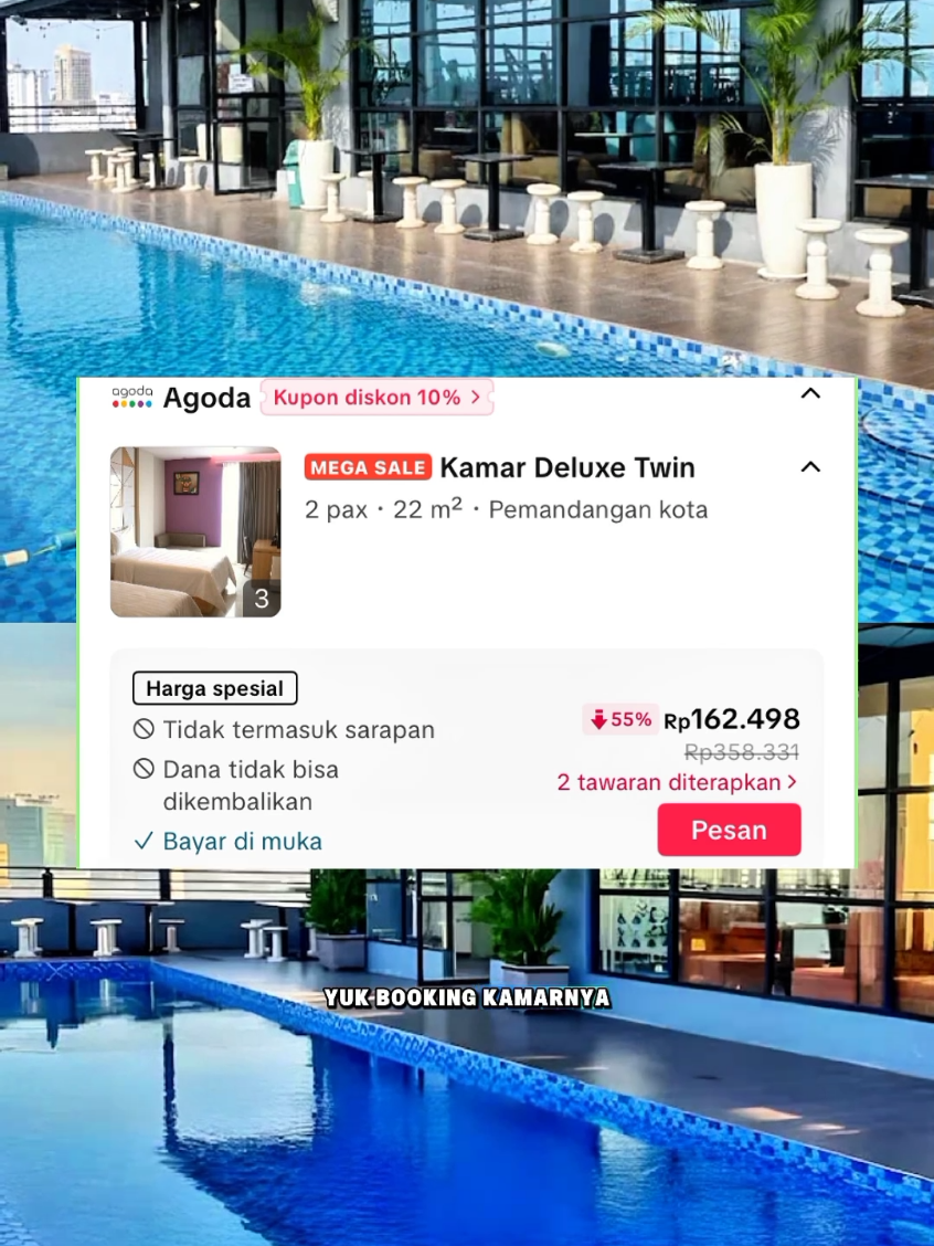 Surabaya River View Hotel lokasinya strategis dekat dengan tempat wisata di Kota Surabaya, kmrnya modern, viewnya bgus, akses mudah ke bandara.. #Agoda #JelajahHepi #staycationsurabaya #TikTokGoSchoolHolidayFest @realwaymediaindonesia 
