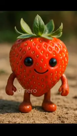 dancing strawberry part3 #fyp #strawberries #dance #cute 