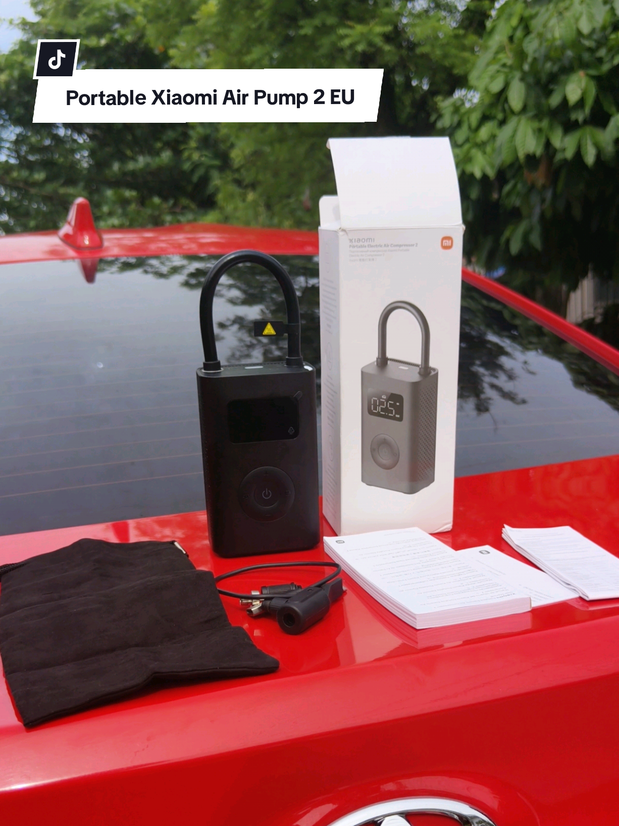 Xiaomi Air Pump 2 EU Portable Digital Electronic Compressor 150PSI Rechargeable Inflator Compressor New #xiaomi  #accessories #riders #fyp #tiktok 