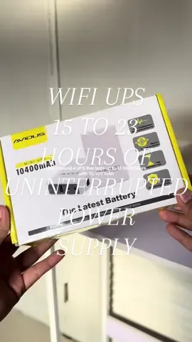 yung normal UPS 8hours lang pero ito up to 23 hours ang tagal nya! kahit buong araw pa yang brownout sainyo di kayo mawawalan ng wifi #ups #wifiups #miniups #uninterruptiblepowersupply 