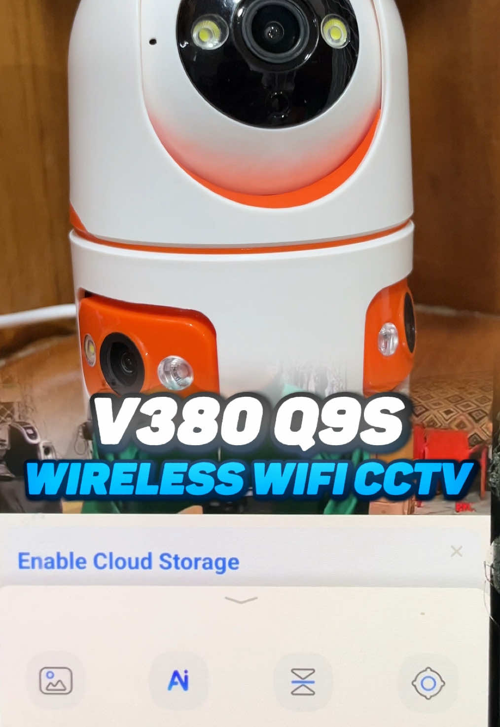 V380 Q9S Triple lens WIFI CCTV Wireless  #CCTVPhilippines #SmartCCTV #AffordableCCTV #WirelessCCTV #v380 #v380pro #cctvcamera #cctv 