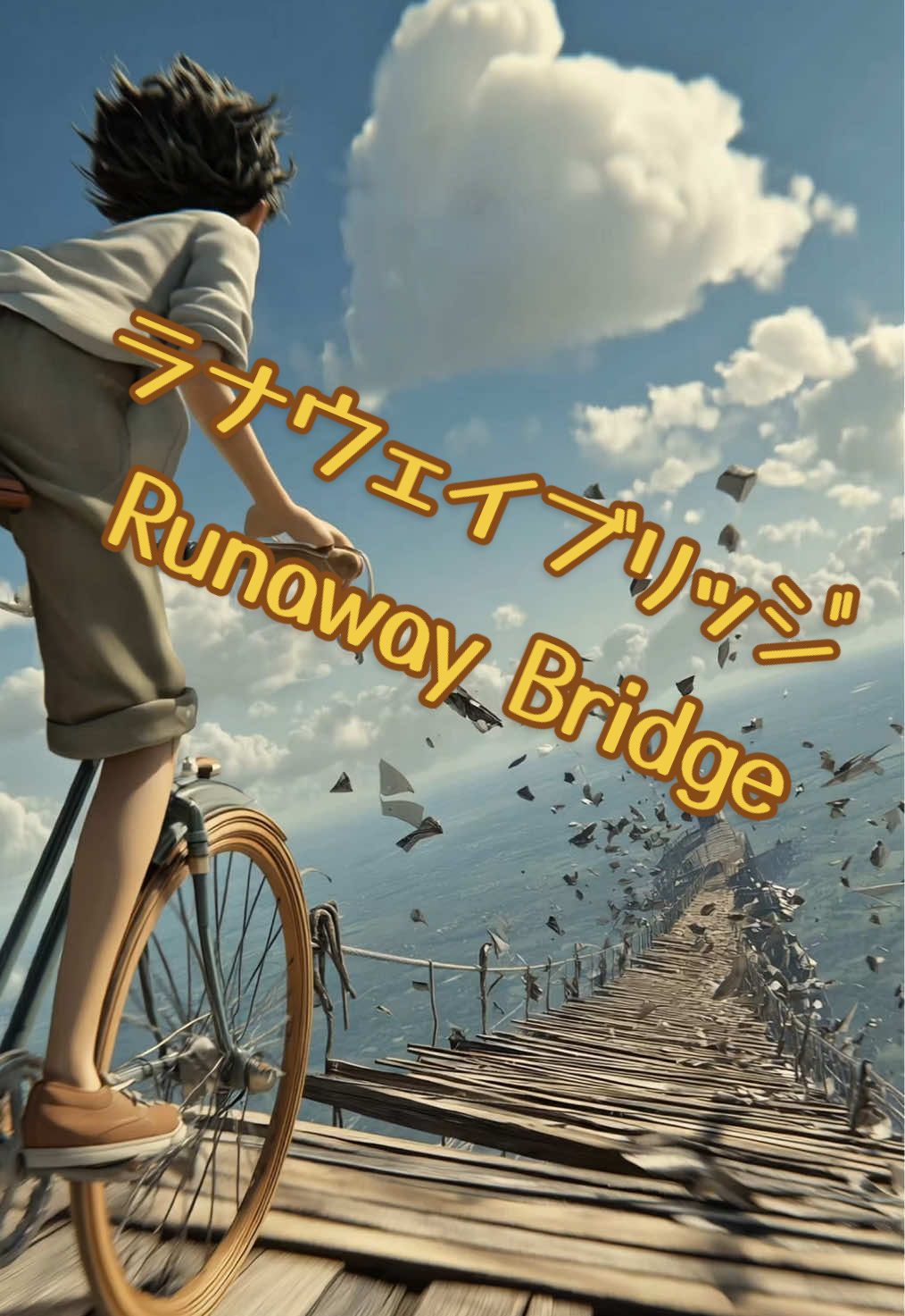 ラナウェイブリッジ もし良かったらいいねと保存、再投稿お願いします💐🍀 Runaway Bridge If you like, please Like, Save, and Repost💐🌻 Music: Aggresive Blue - High Speed Version by AyaLax @AyaLax ∞ All Music  #自転車 #bicycle #AIアニメ #ジブリ #aianime 