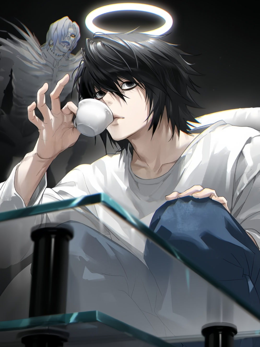 cuman episode kematiannya mas zaki doang jir yg rating-nya paling tinggi🤭😹 . . #deathnote #L #llawliet #anime #fyp 