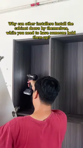 One person easily installed the cabinets. #woodworking #diytools #imbot #cabinet #fentysuperbrandday 