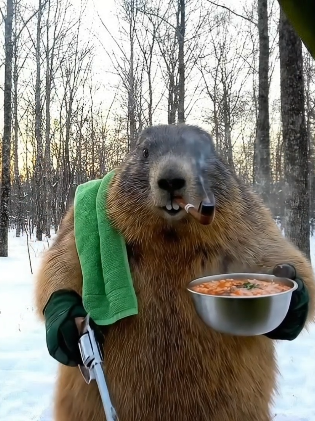 每天吃饭都是“提心吊胆”🤨 #marmot 