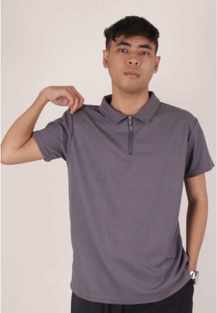MPMG Waffle Knitted Zipper Polo Shirt Unisex #mpmgofficialstore #polo #shirt #wafflezipper #TikTokShopFashion 