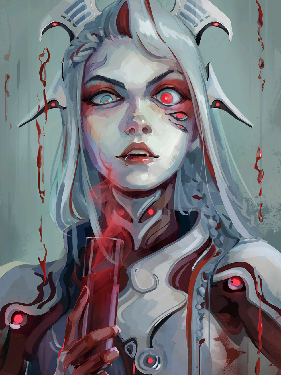 Death's crimson maiden already here🩸 Garuda I Warframe #warframe #warframecommunity #tennocreate #digitalart #artwork 