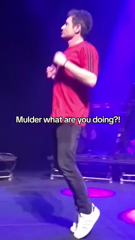 Lacking direction after retirement Mulder indulged his passions.  First Hello Kitty now this. This Duchovny tour is wild #davidduchovny #xfiles #foxmulder 