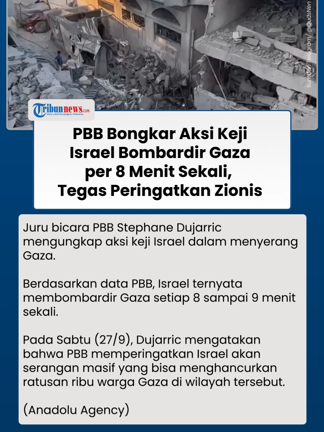 Keji! Israel Bombardir Gaza per 8 Menit Sekali, PBB Peringatkan Dampak Serangan Bisa Hancurkan Warga #gaza #israel #pbb #perangdigaza #beritaterkini