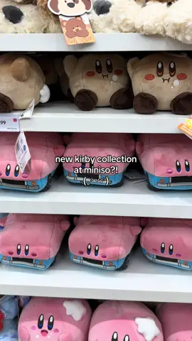 new kirby plush collection at miniso!! which one is ur fav? #kirby #kirbyplush #miniso #myminisousa #minisoambassador 