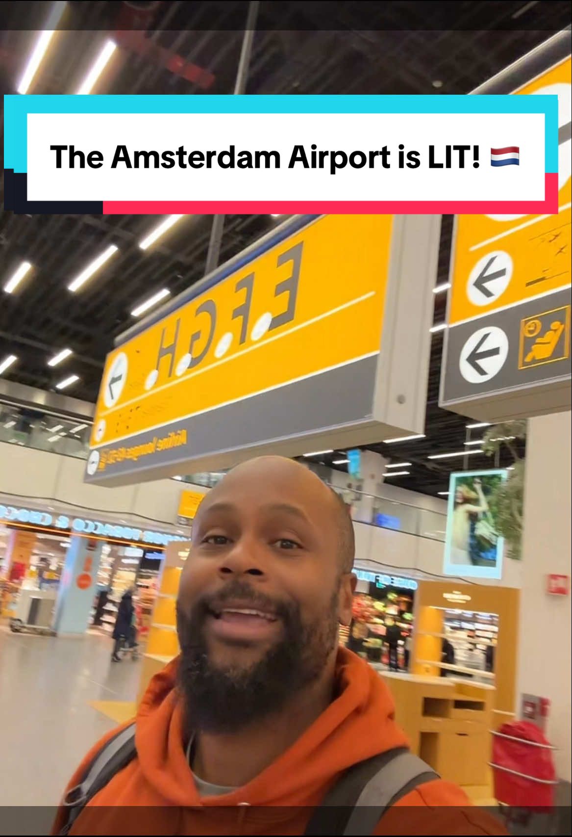 Explore the Amsterdam Airport Schiphol with me! This is one of my favorite airports in the world. What up to all my Dutchies! 😍🇳🇱 #abroadsquadtiktok #schipholairport #amsterdam #holland #netherlands 