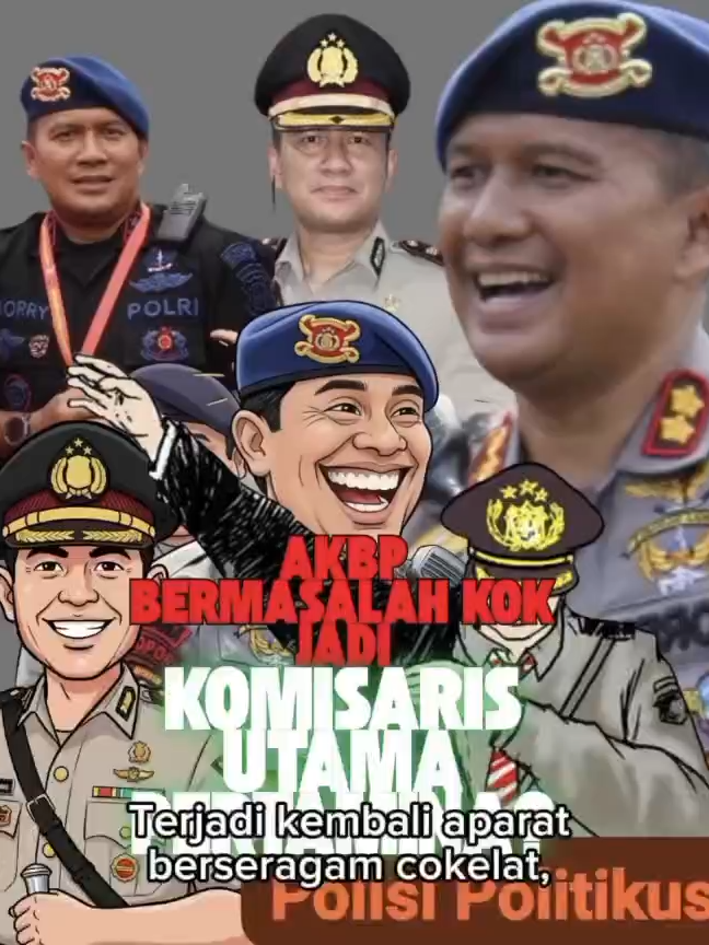 Polri Presisi, AKBP Bermasalah jadi Komisaris Utama PT Pertamina Terjadi kembali aparat berseragam cokelat membuat pemberitaan yang menggemparkan publik!  Siapa yang tak kenal AKBP Morry Ermond Alumnus Akpol 2000. Ya seorang Anggota Polri yang sempat menjadi pemberitaan media karena sebagai figur pimpinan tidak becus untuk mengurus anggotanya yang melecehkan seorang perempuan dg inisial R di Boyolali saat dia menjabat sebagai Kapolres Boyolali.  Kenapa anggota Polri aktif bisa duduk sebagai Komisaris Utama di PT Pertamina EP? Apa kepentingannya? Apa ini soal profesionalisme, atau ada titipan kepentingan politik & kekuasaan?  Polri sangat Presisi rupanya,  sampai-sampai menempatkan orang yang memiliki track record 