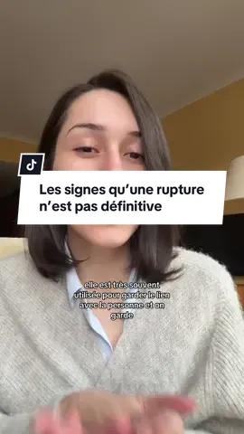 Parfois une rupture n’est pas forcément définitive et elle peut être utilisée comme un électrochoc pour faire bouger les choses. Alors voici 3 signes qui permettent d’avoir de l’espoir. En revanche, je tiens à préciser qu’il faut toutefois respecter le choix d’une personne qui décide de mettre fin à une relation quand elle exprime le souhait sincère que ça s’arrête ❤️‍🩹 #relationamoureuses #rupture #ruptureamoureuse #conseilamour #rupturedouloureuse 